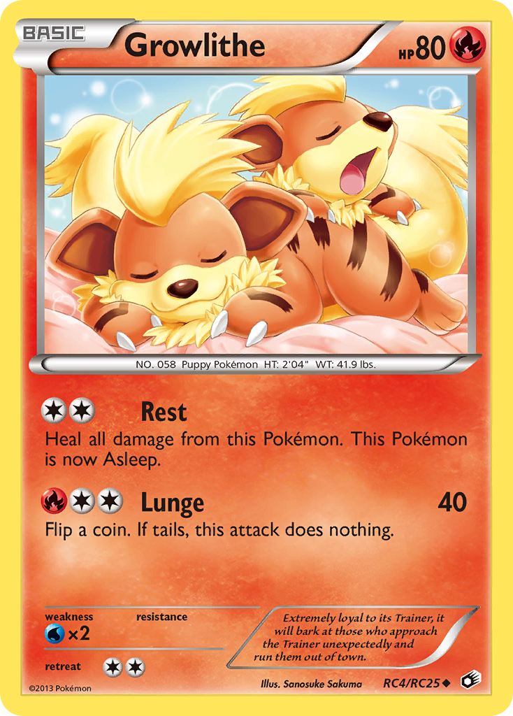 Growlithe RC4/113 Uncommon | Legendary Treasures | Pokemon Card