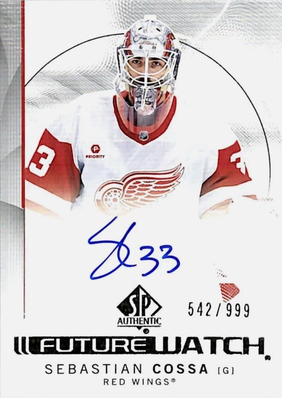 Sebastian Cossa #SC Detroit Red Wings | 2024-25 SP Authentic | NHL Trading Card