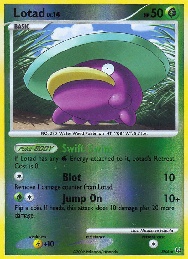 Lotad SH4/127 Rare | Platinum | Pokemon Card