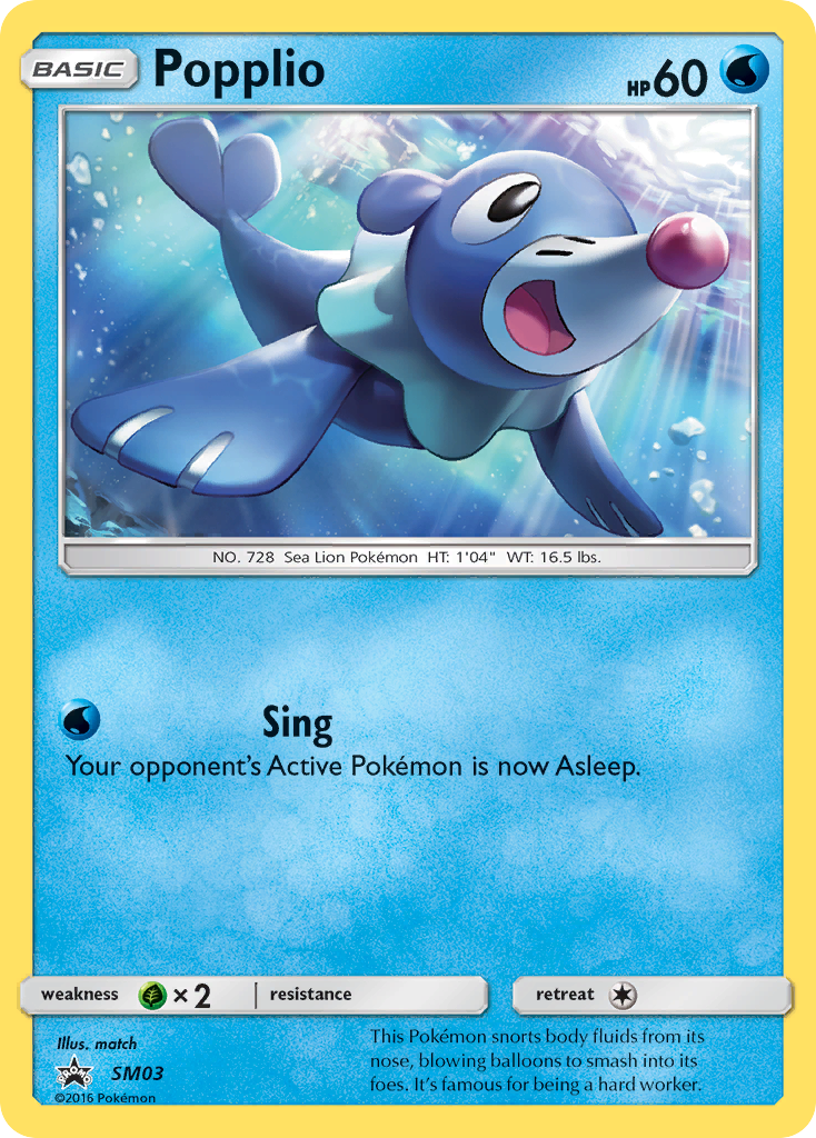 Popplio SM03/248 Promo | SM Black Star Promos | Pokemon Card