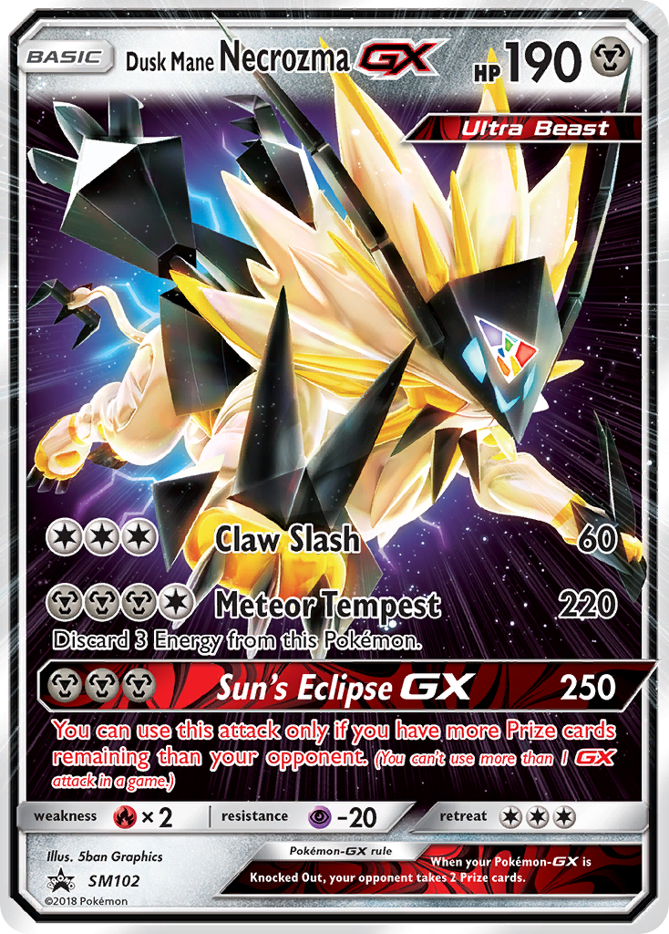 Dusk Mane Necrozma-GX SM102/248 Promo | SM Black Star Promos | Pokemon Card