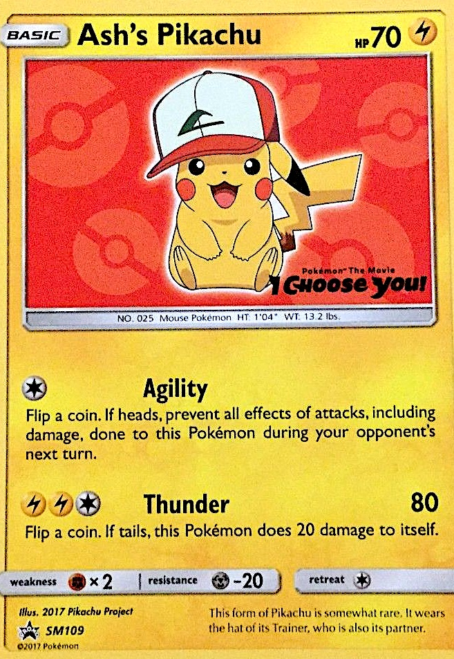 Ash's Pikachu SM109/248 Promo | SM Black Star Promos | Pokemon Card