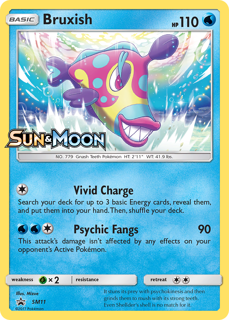 Bruxish SM11/248 Promo | SM Black Star Promos | Pokemon Card