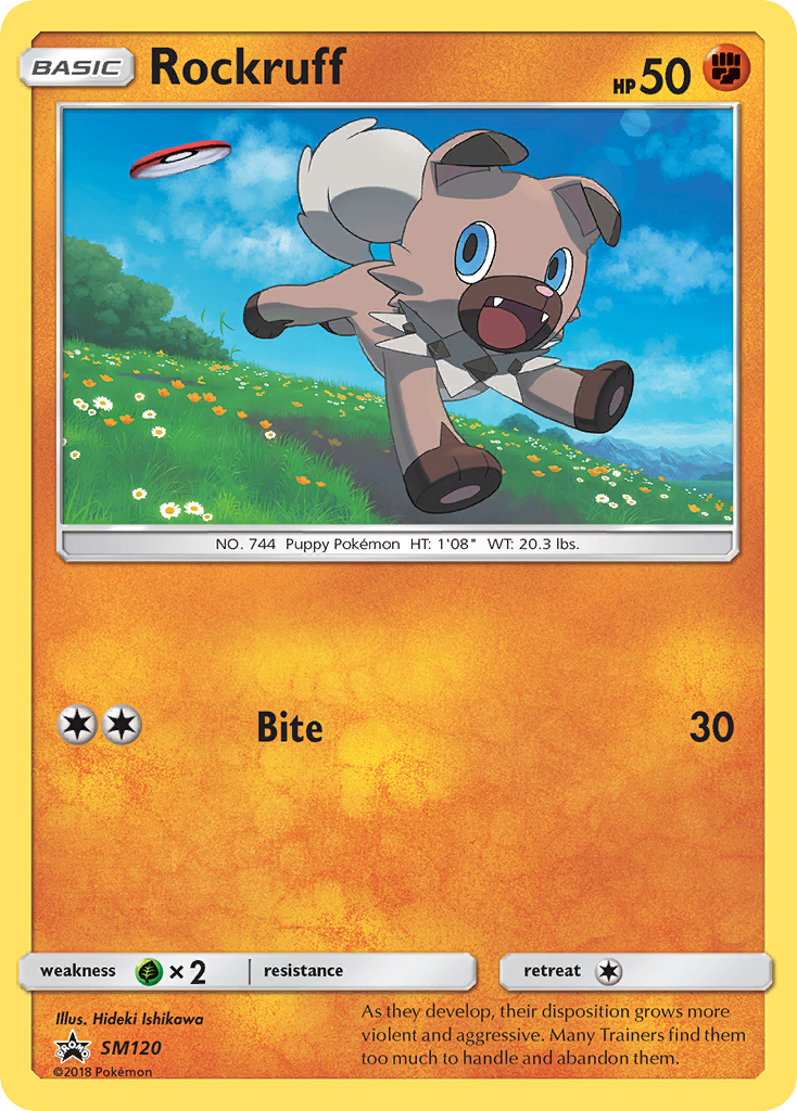Rockruff SM120/248 Promo | SM Black Star Promos | Pokemon Card