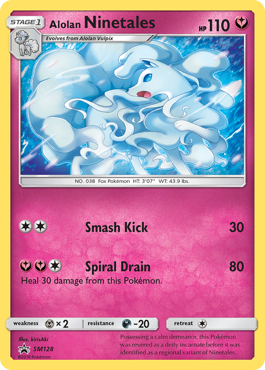Alolan Ninetales SM128/248 Promo | SM Black Star Promos | Pokemon Card