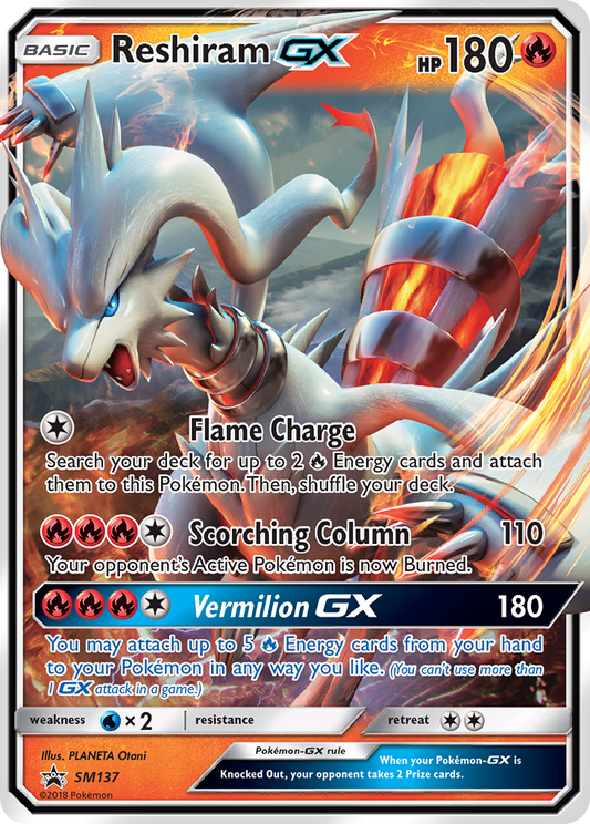 Reshiram-GX SM137/248 Promo | SM Black Star Promos | Pokemon Card