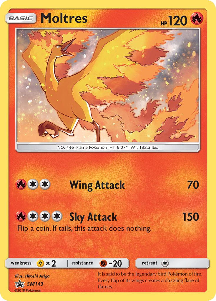 Moltres SM143/248 Promo | SM Black Star Promos | Pokemon Card