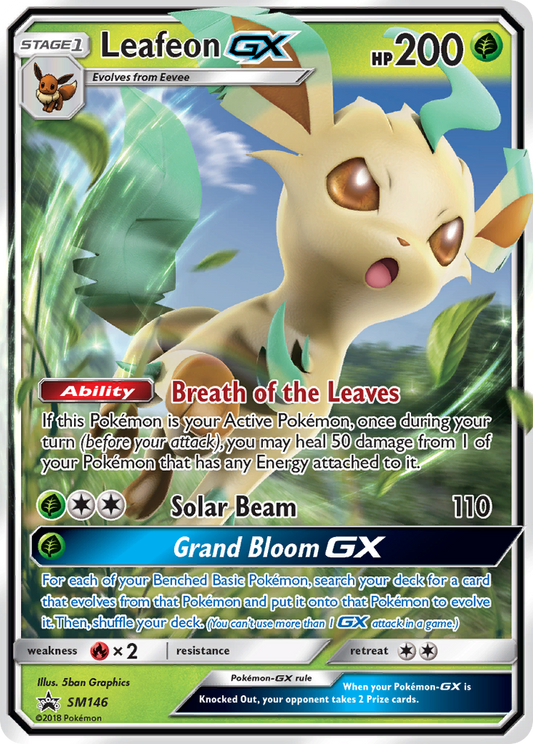 Leafeon-GX SM146/248 Promo | SM Black Star Promos | Pokemon Card