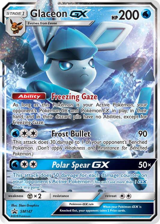 Glaceon-GX SM147/248 Promo | SM Black Star Promos | Pokemon Card