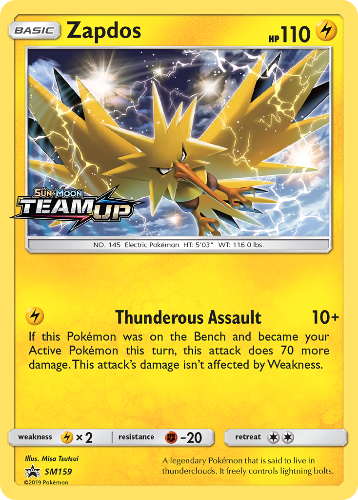 Zapdos SM159/248 Promo | SM Black Star Promos | Pokemon Card