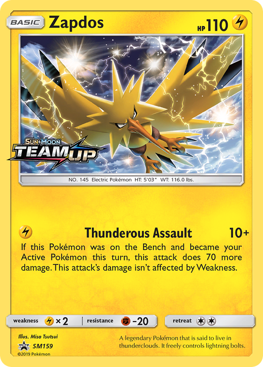 Zapdos SM159/248 Promo | SM Black Star Promos | Pokemon Card