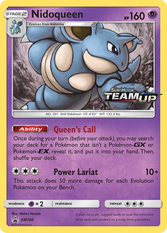 Nidoqueen SM160/248 Promo | SM Black Star Promos | Pokemon Card
