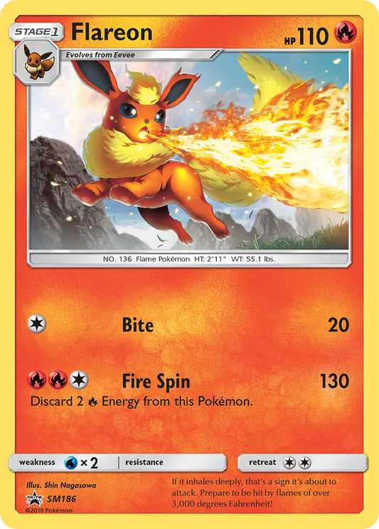 Flareon SM186/248 Promo | SM Black Star Promos | Pokemon Card