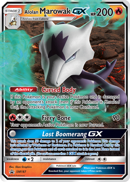 Alolan Marowak-GX SM187/248 Promo | SM Black Star Promos | Pokemon Card