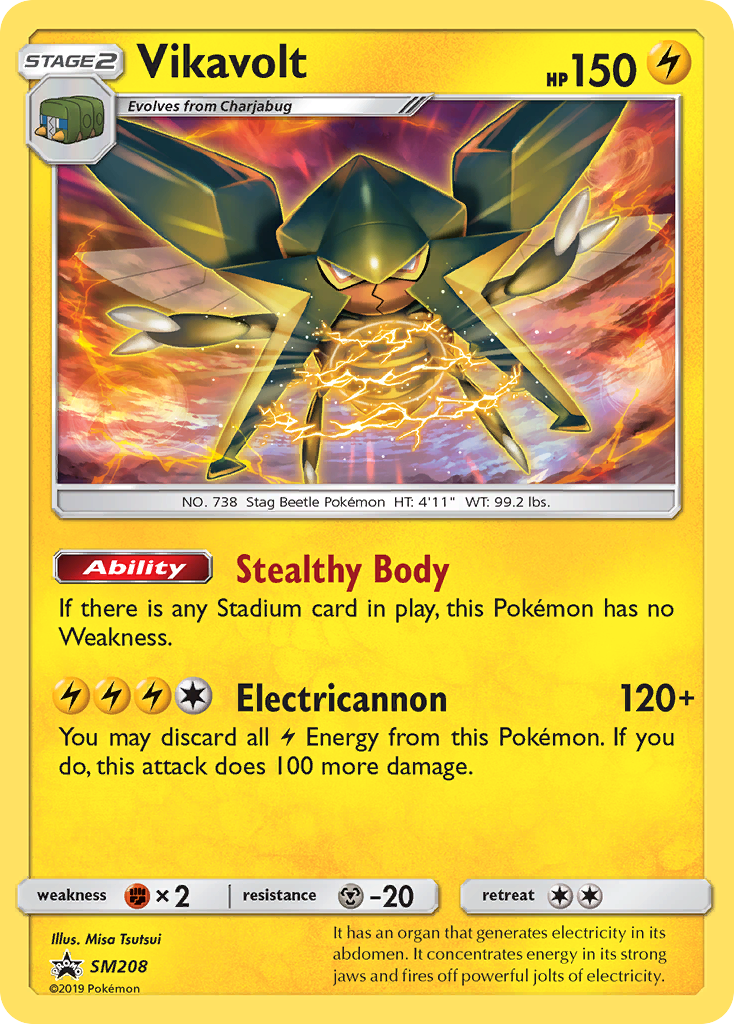 Vikavolt SM208/248 Promo | SM Black Star Promos | Pokemon Card