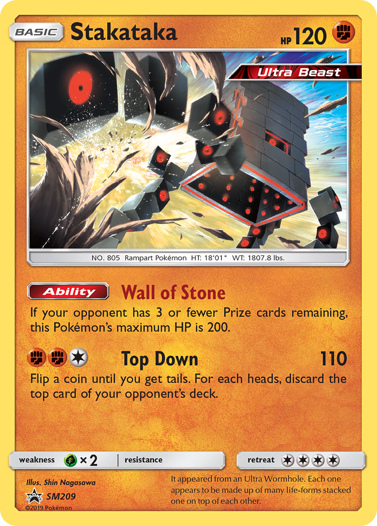 Stakataka SM209/248 Promo | SM Black Star Promos | Pokemon Card
