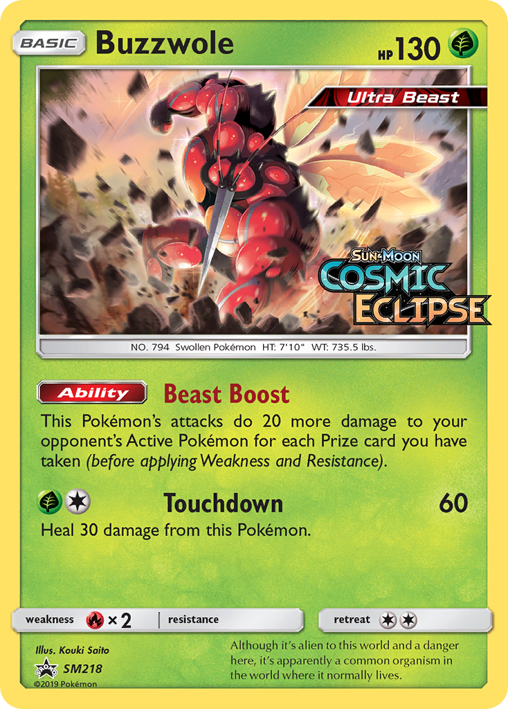 Buzzwole SM218/248 Promo | SM Black Star Promos | Pokemon Card
