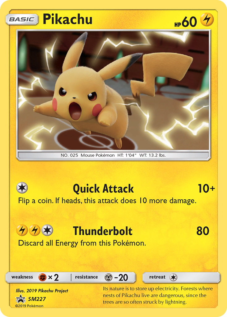 Pikachu SM227/248 Promo | SM Black Star Promos | Pokemon Card