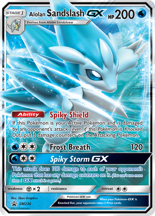 Alolan Sandslash-GX SM236/248 Promo | SM Black Star Promos | Pokemon Card