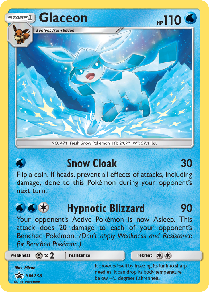 Glaceon SM238/248 Promo | SM Black Star Promos | Pokemon Card