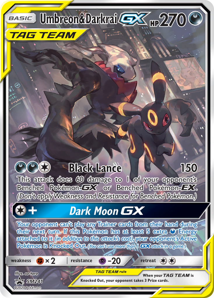 Umbreon & Darkrai-GX SM241/248 Promo | SM Black Star Promos | Pokemon Card