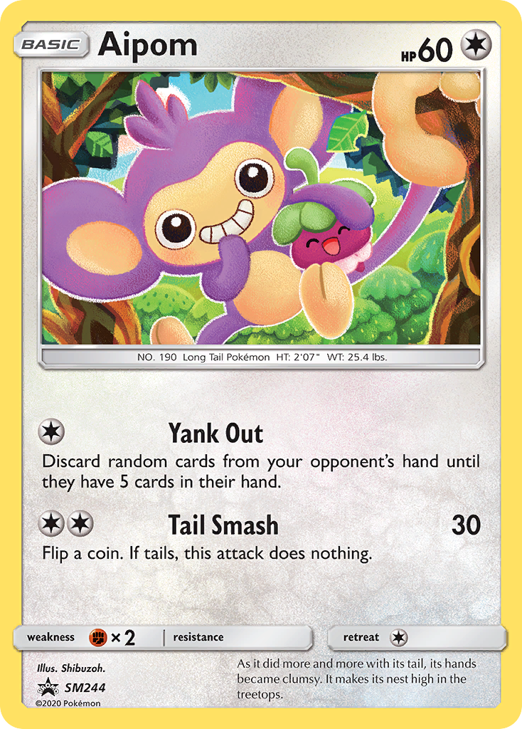 Aipom SM244/248 Promo | SM Black Star Promos | Pokemon Card