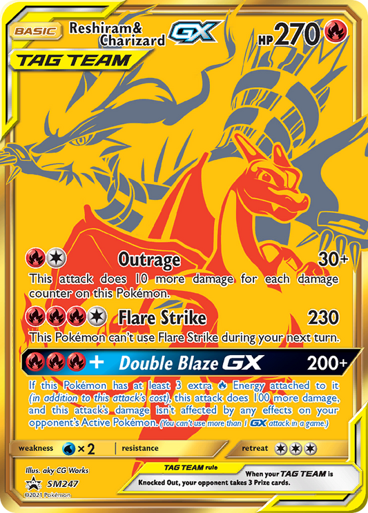 Reshiram & Charizard-GX SM247/248 Promo | SM Black Star Promos | Pokemon Card
