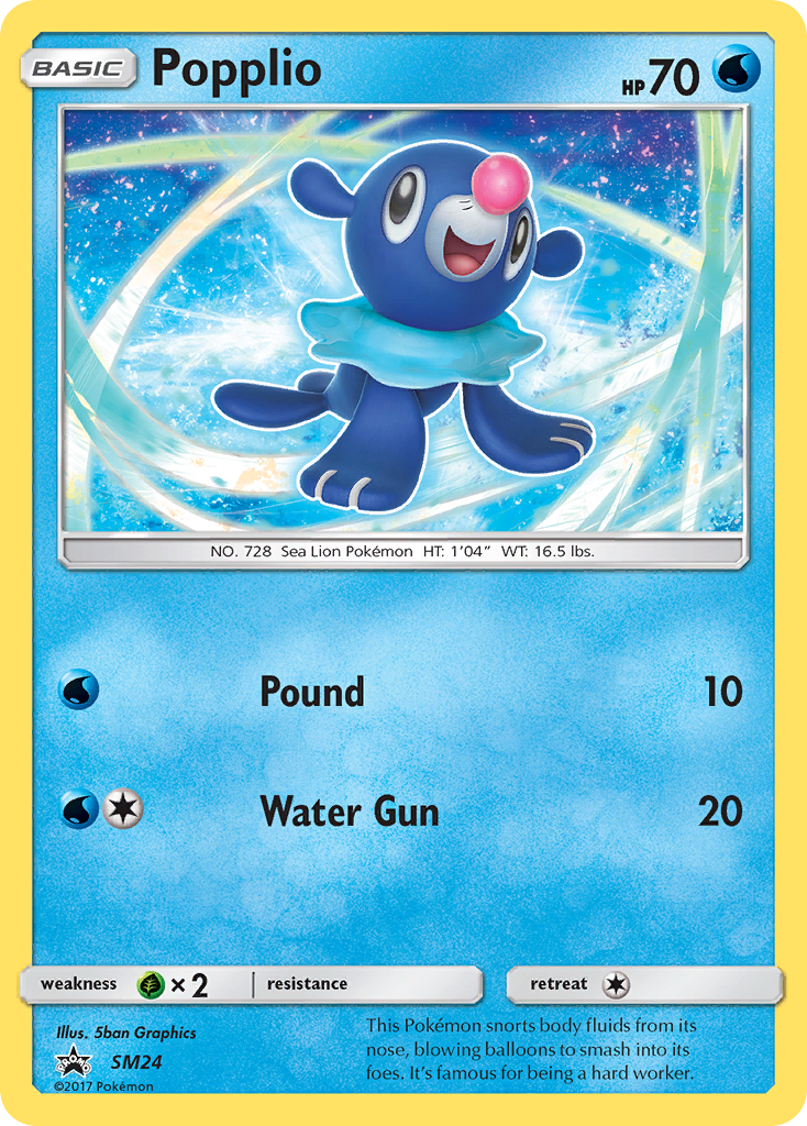 Popplio SM24/248 Promo | SM Black Star Promos | Pokemon Card