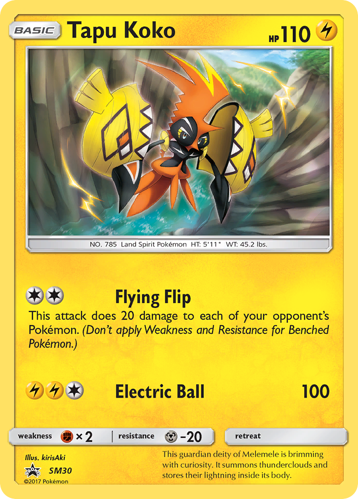 Tapu Koko SM30/248 Promo | SM Black Star Promos | Pokemon Card