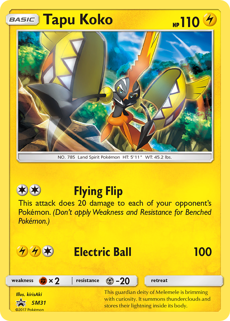 Tapu Koko SM31/248 Promo | SM Black Star Promos | Pokemon Card