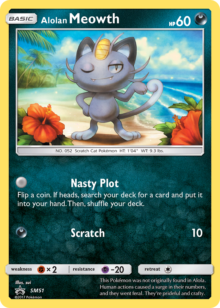 Alolan Meowth SM51/248 Promo | SM Black Star Promos | Pokemon Card