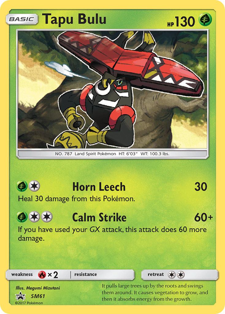 Tapu Bulu SM61/248 Promo | SM Black Star Promos | Pokemon Card