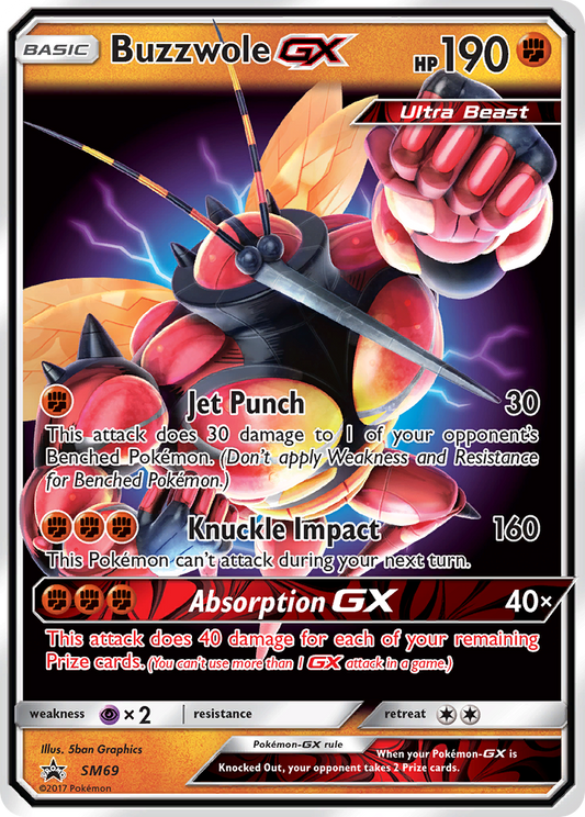 Buzzwole-GX SM69/248 Promo | SM Black Star Promos | Pokemon Card