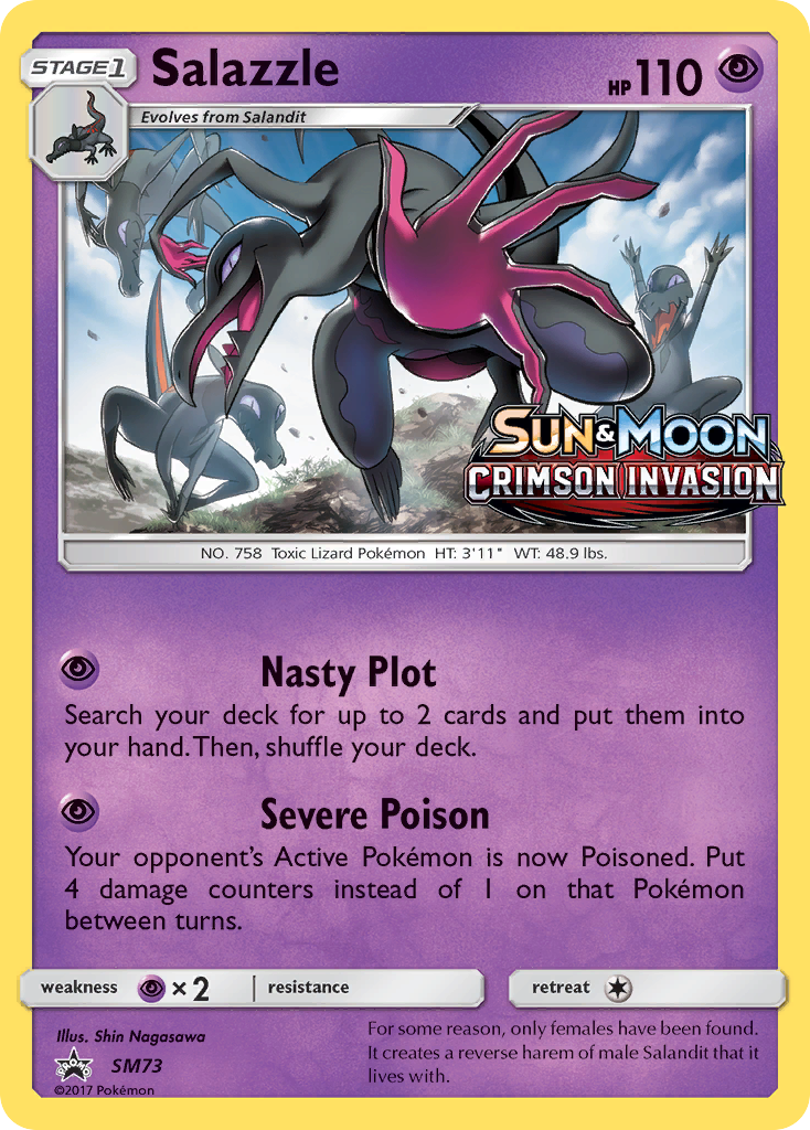 Salazzle SM73/248 Promo | SM Black Star Promos | Pokemon Card