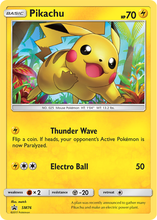 Pikachu SM76/248 Promo | SM Black Star Promos | Pokemon Card
