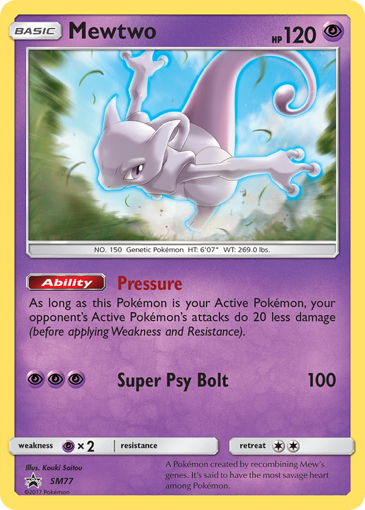 Mewtwo SM77/248 Promo | SM Black Star Promos | Pokemon Card