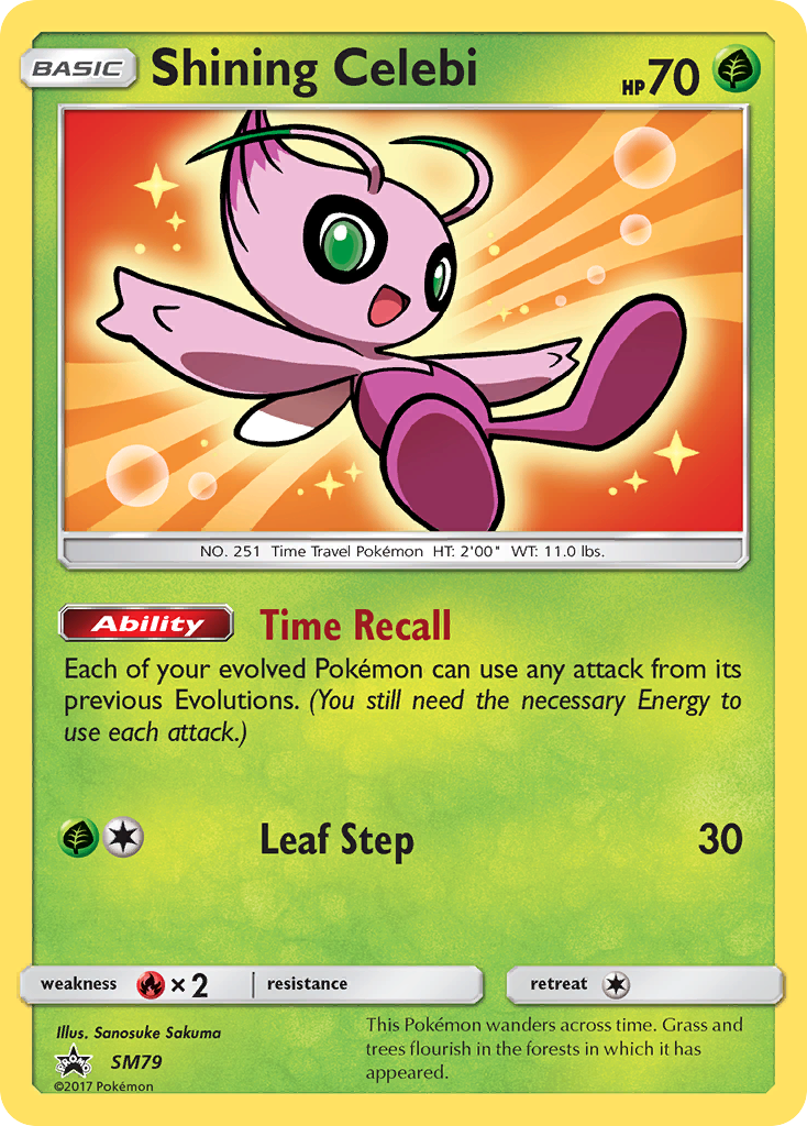 Shining Celebi SM79/248 Promo | SM Black Star Promos | Pokemon Card