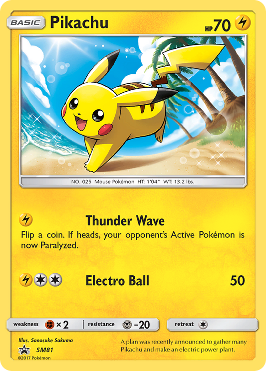 Pikachu SM81/248 Promo | SM Black Star Promos | Pokemon Card