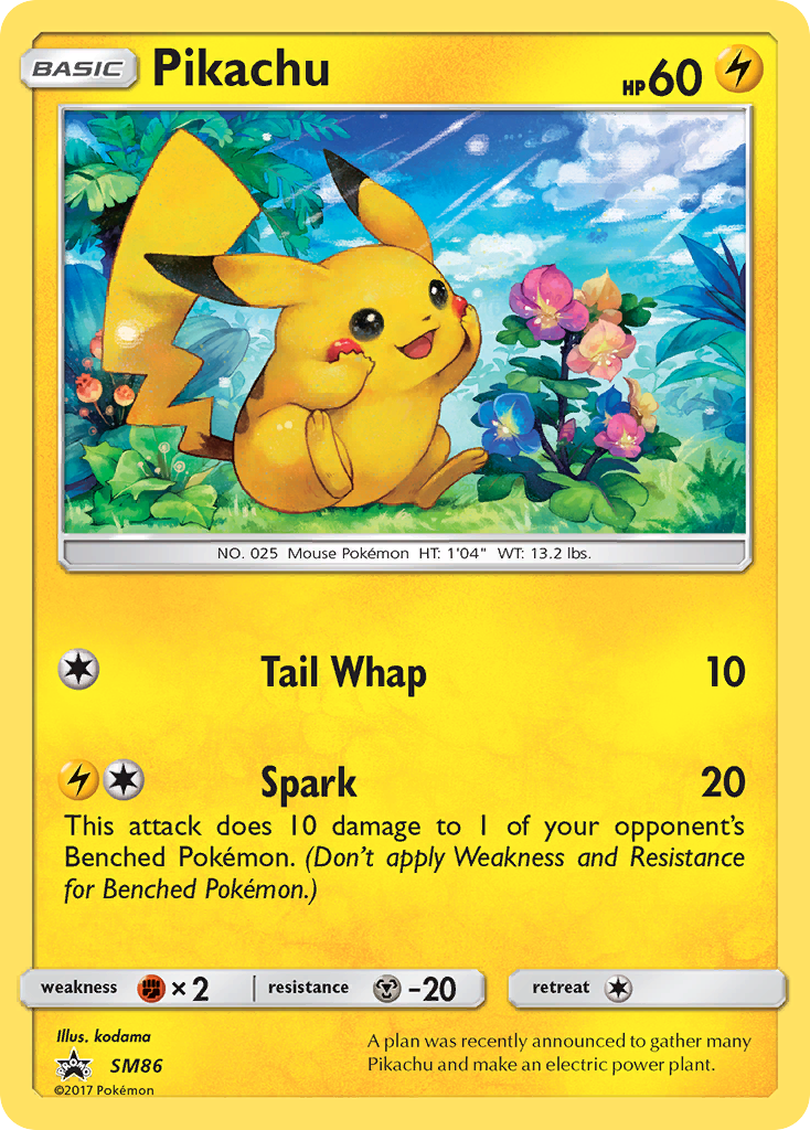 Pikachu SM86/248 Promo | SM Black Star Promos | Pokemon Card