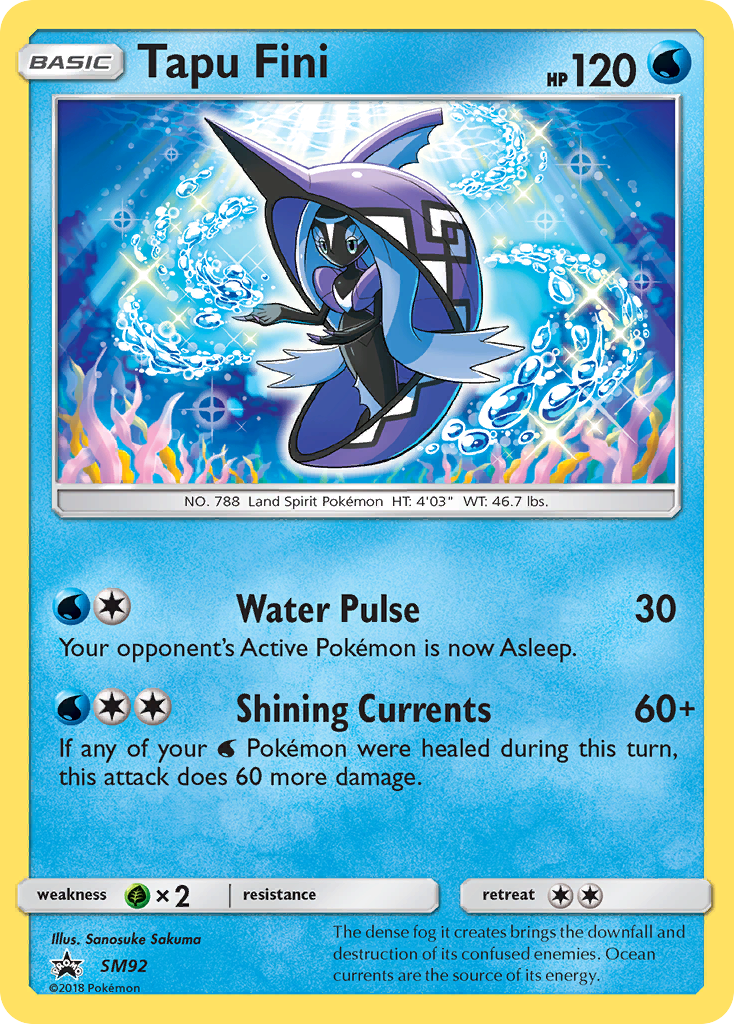 Tapu Fini SM92/248 Promo | SM Black Star Promos | Pokemon Card
