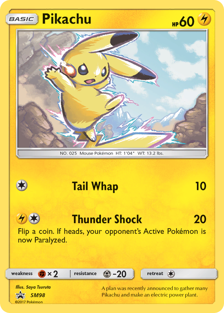 Pikachu SM98/248 Promo | SM Black Star Promos | Pokemon Card