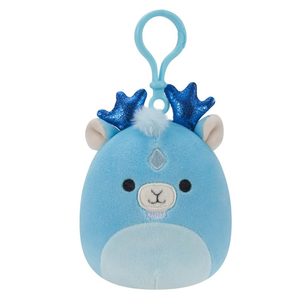 Xam the Blue Kirin Stag ~ 3.5" Clip On Squishmallow Plush ~ Wave 16