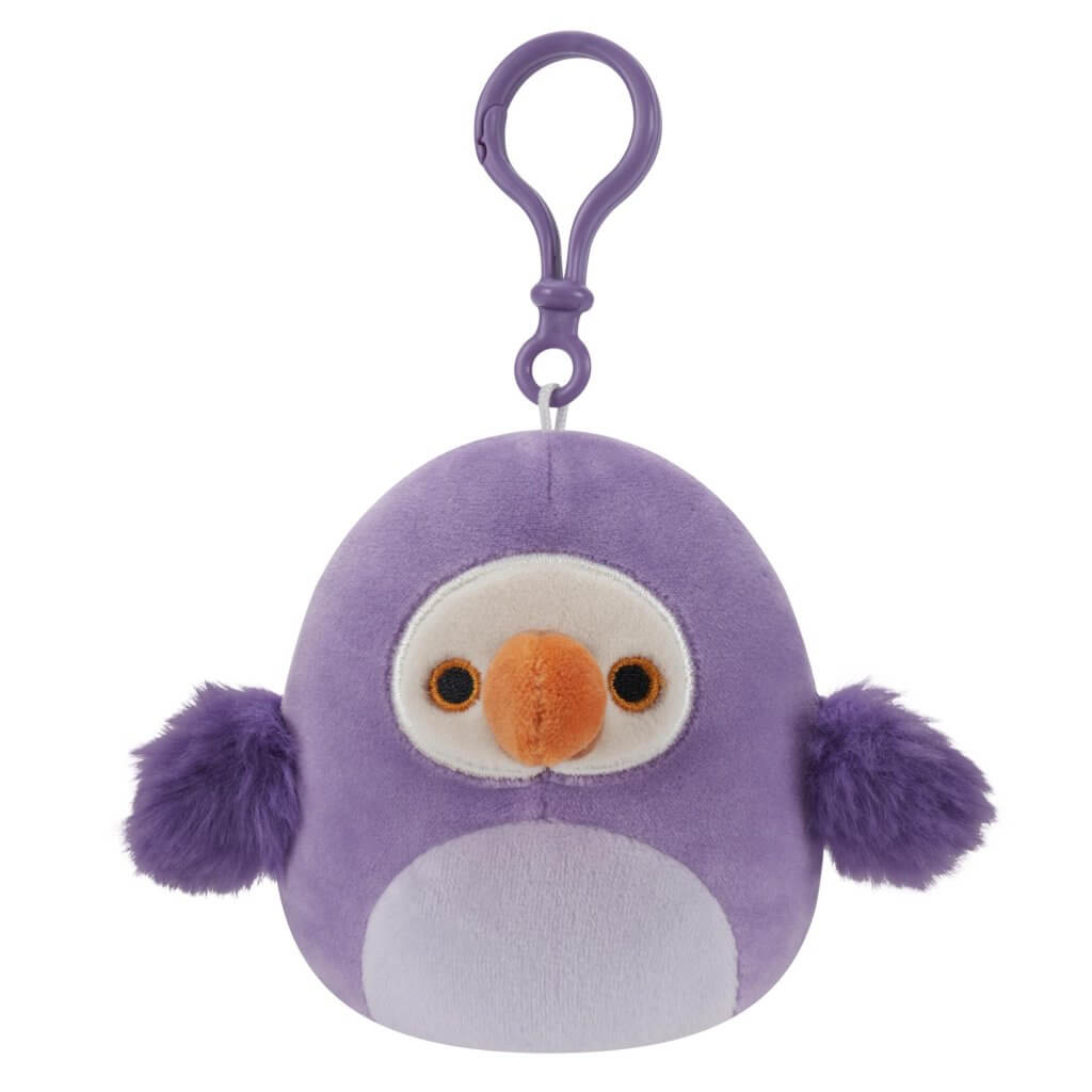 Neha the Purple Dodo ~ 3.5" Clip On Squishmallow Plush ~ Wave 16
