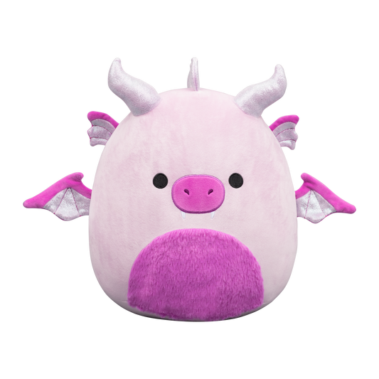 Adelheid the Pink Dragon with Fuzzy Belly ~ Independent Retailer Exclusive ~ 12" Squishmallow Plush