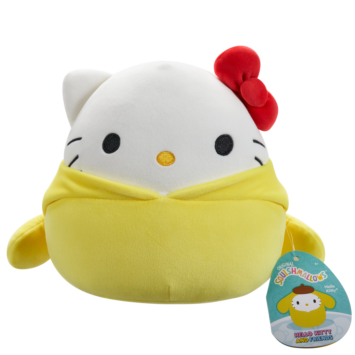 Hello Kitty in Pompompurin Hoodie ~ 8" Squishmallow Plush