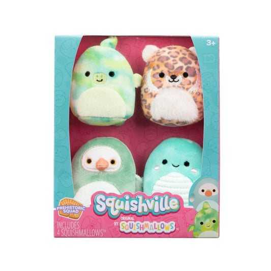 Prehistoric Squad ~ 4 Pack 2" Squishville Plush