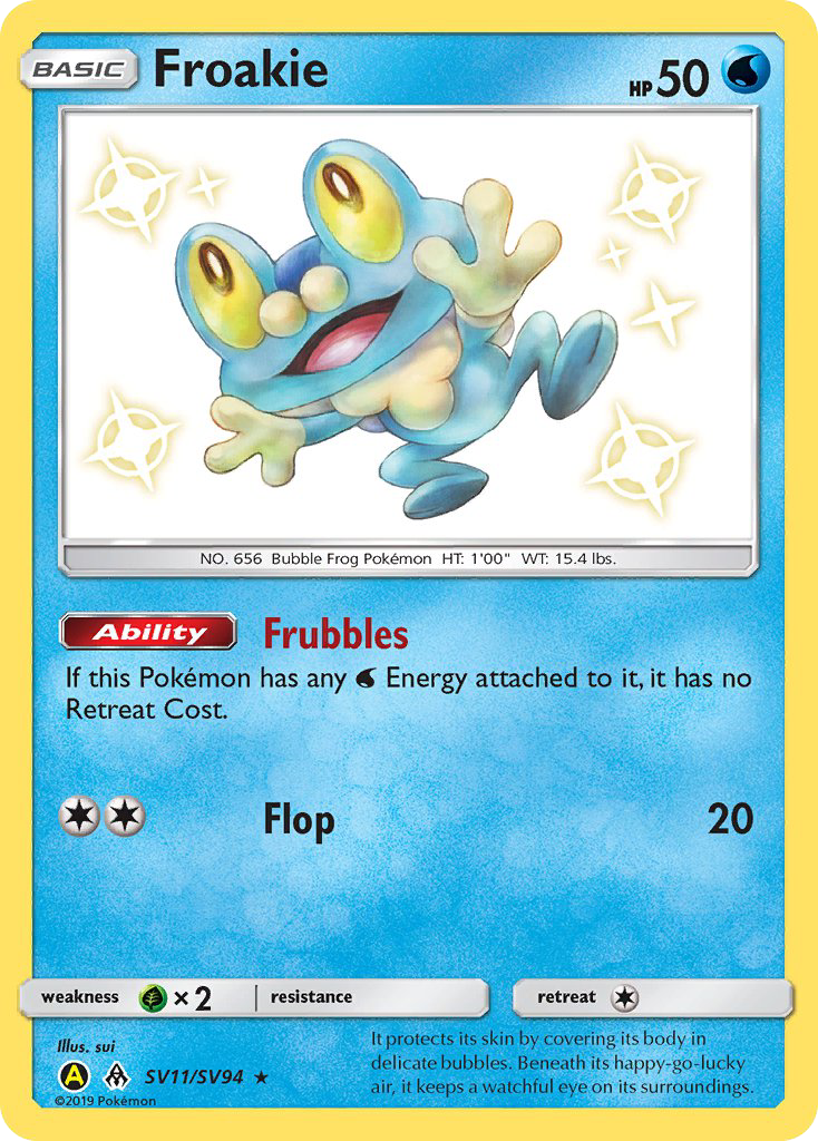 Froakie SV11/94 Rare Shiny | Hidden Fates Shiny Vault | Pokemon Card