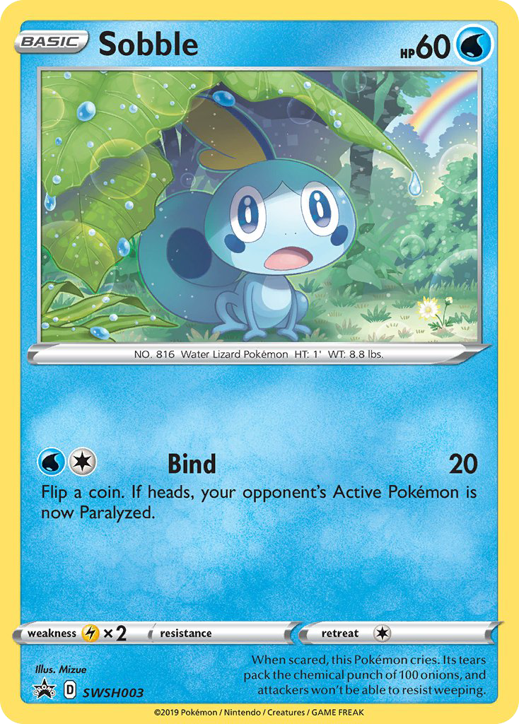 Sobble SWSH003/307 Promo | SWSH Black Star Promos | Pokemon Card
