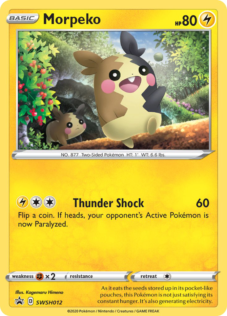 Morpeko SWSH012/307 Promo | SWSH Black Star Promos | Pokemon Card