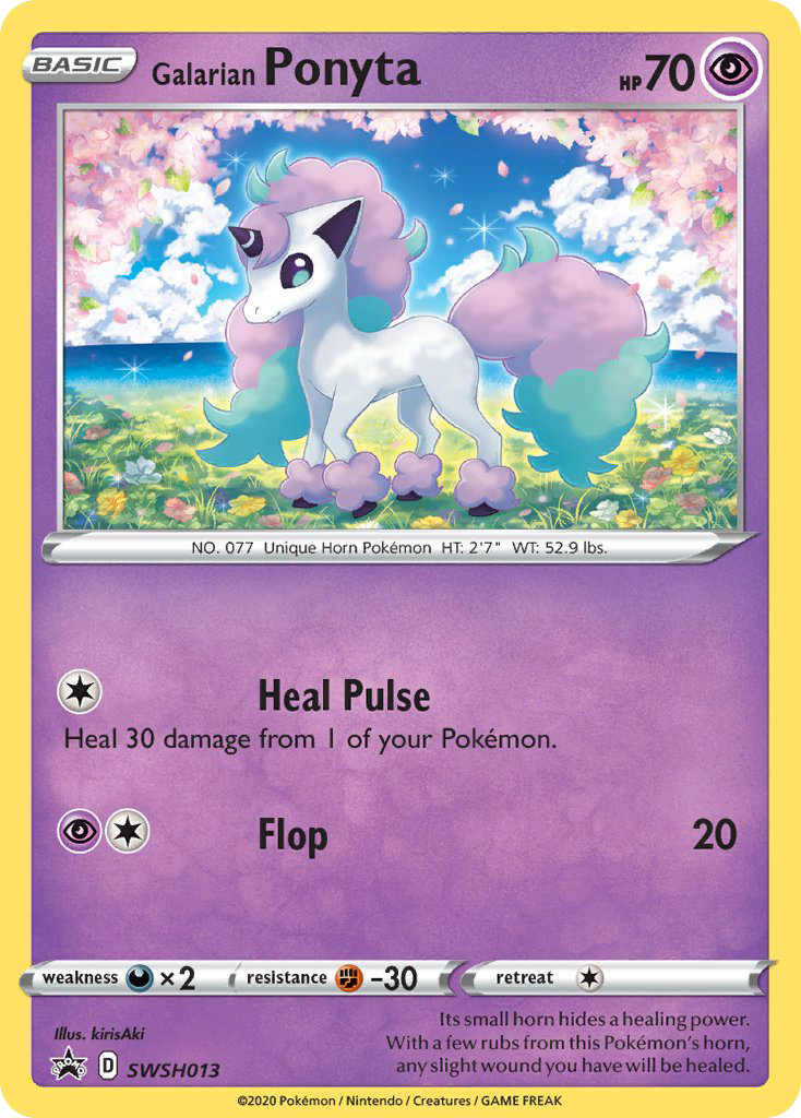 Galarian Ponyta SWSH013/307 Promo | SWSH Black Star Promos | Pokemon Card